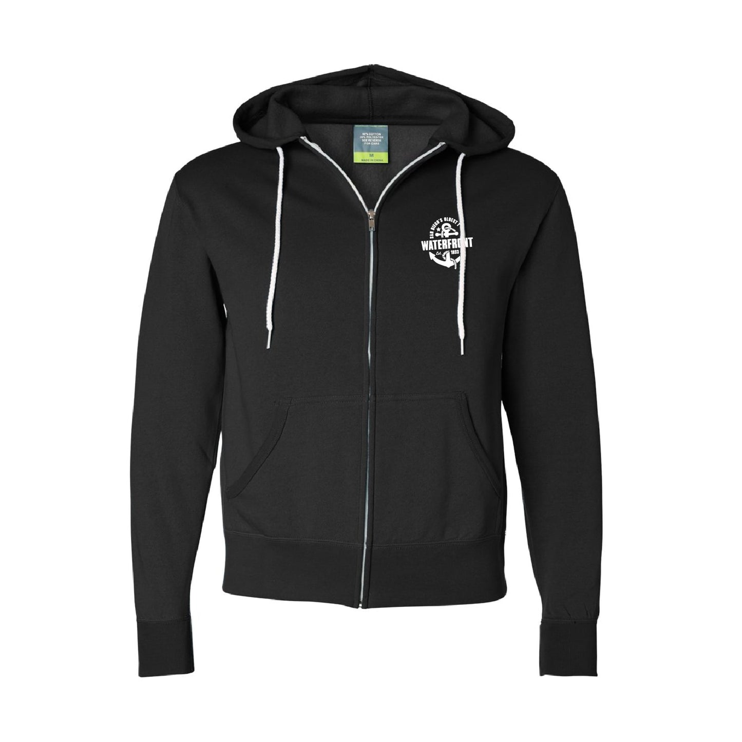 100% cotton face Zip-Up hoodie