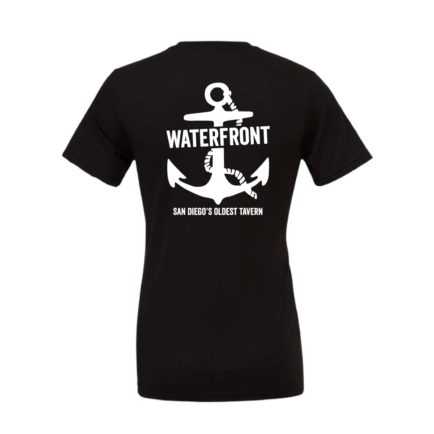 100% Cotton Unisex Black Waterfront T-shirt