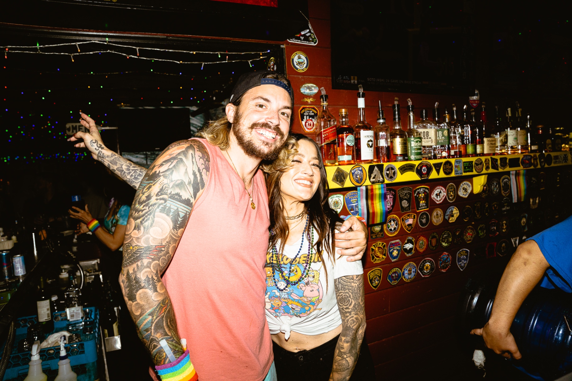 Regulars hanging out at Waterfront Bar & Grill's bar in Little Italy