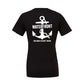 100% Cotton Unisex Black Waterfront T-shirt