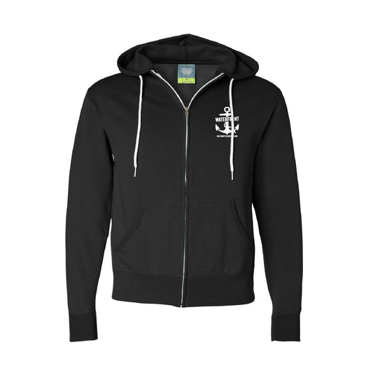 100% cotton face Waterfront Zip-Up Hoodie